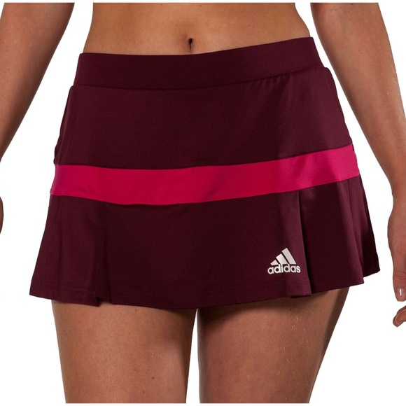ADIDAS Red/Pink Tennis Mini Skirt Skort [B5] - Picture 3 of 8
